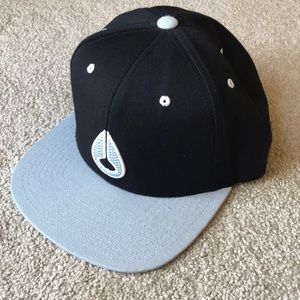 NIXON Icon STARTER SnapBack Hat Black Silver